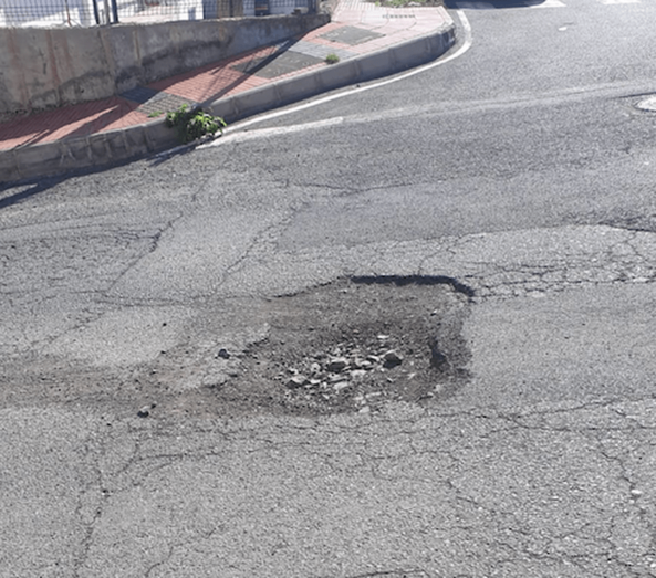 Imagen del bache en cuestión / TA